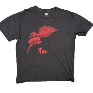 Riot Games League of Legends Yasuo TShrit Black Graphic Cotton XL